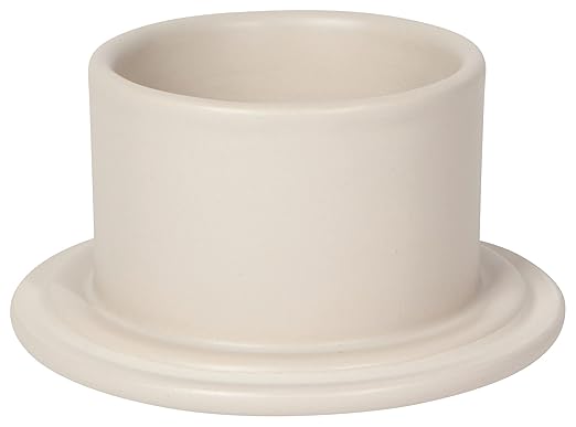 Now Designs French-Style Stoneware Butter Crock for The Counter, Matte Natural