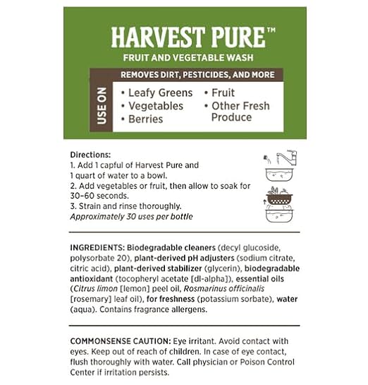 Melaleuca Eco Sense Harvest Pure Fruit and Vegetable Wash, Natural Produce Cleaner, 8 Fl Oz