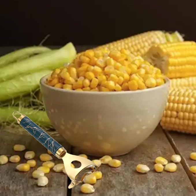 Cobb Gobbler corn peeler, 2025 New Cobb Gobbler Corn Peeler,Cobb Gobbler grain thresher, labor-saving and fast Cobb Gobbler labor-saving corn peeler, corn cob peeling tool (Silver(1Pcs))