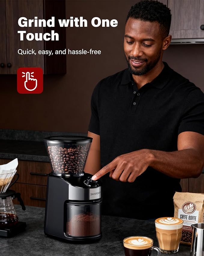 SHARDOR Electric Burr Coffee Grinder for Home Use