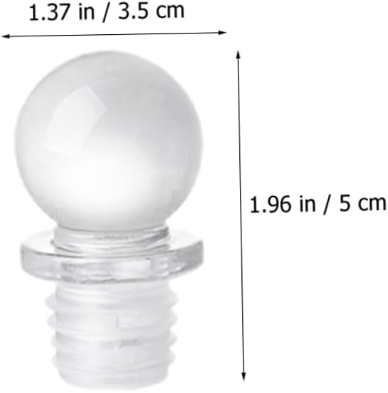 COLLBATH 24pcs Glass Ball Stopper Wine Bottle Stoppers Caps Keeper Portable for Bottles