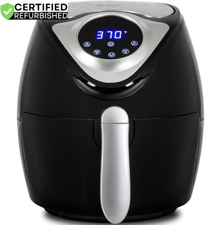 Deco Chef DAIRFR 3.7QT Electric Oil-Free Digital Air Fryer for Healthy Frying (Renewed)