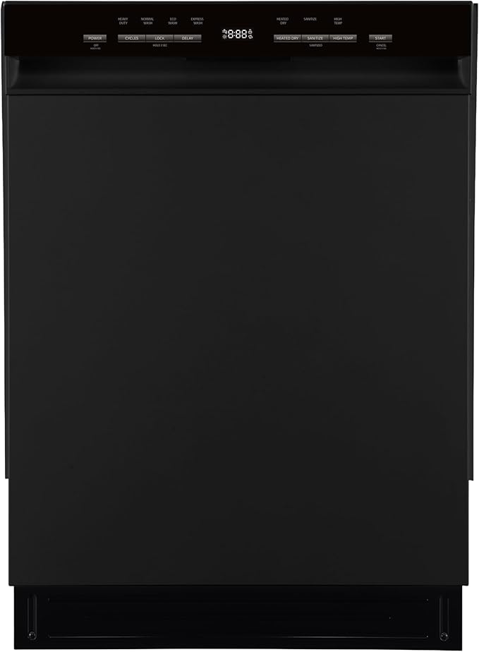 Kenmore 24" Premium Hybrid Tub Dishwasher - UltraWash, MoreSpace Adjustable Rack, High Temp & SmartWash - 12 Place Settings - 54 DBA - ENERGY STAR Certified - Black