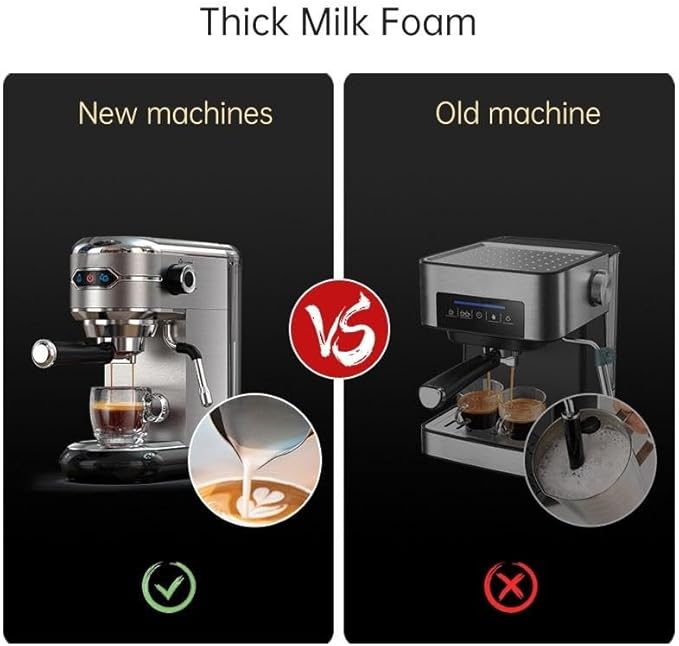 Semi-auto Stainless Steel Household Coffee Machine 19 Capsules Superfine Capsule Powder Coffee Machine Cappuccino and Espresso H11 (Color : H11 Jug Mat Tamper, Size : CHINA_EU)