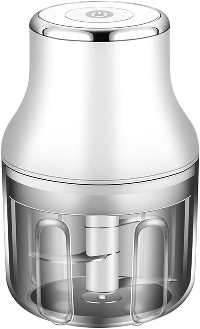 Electric Garlic Chopper, Mini Portable Food Chopper for Garlic Onion, USB Chargable Powerful Vegetable Chopper Garlic Mincer Garlic Press Small Food Processor for Veggie Meat (Size : Large)