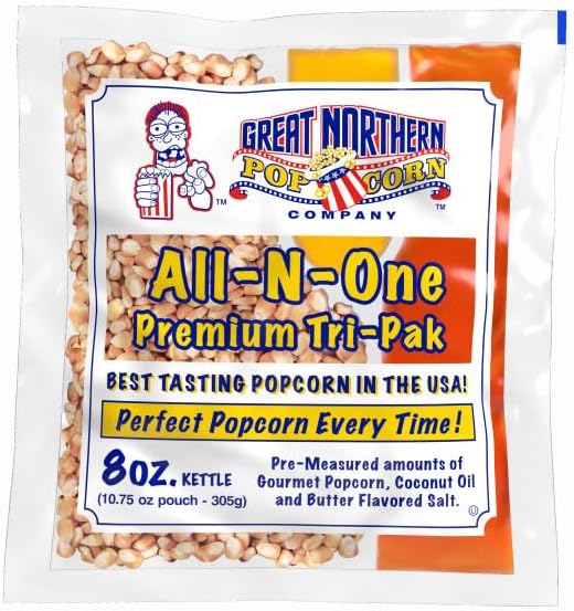 Great Northern Popcorn All-in-One Premium Tri-Pak Popcorn - 12/Case