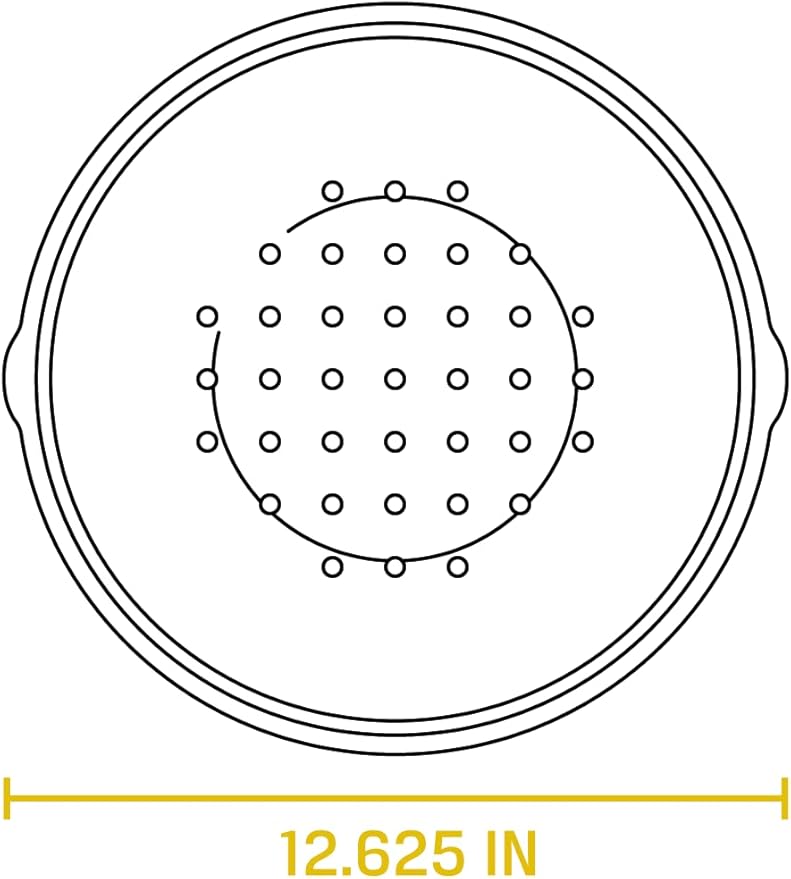 Lodge 12 Inch Cast Iron Lid. Classic 12-Inch Cast Iron Cover Lid with Handle and Interior Basting Tips.