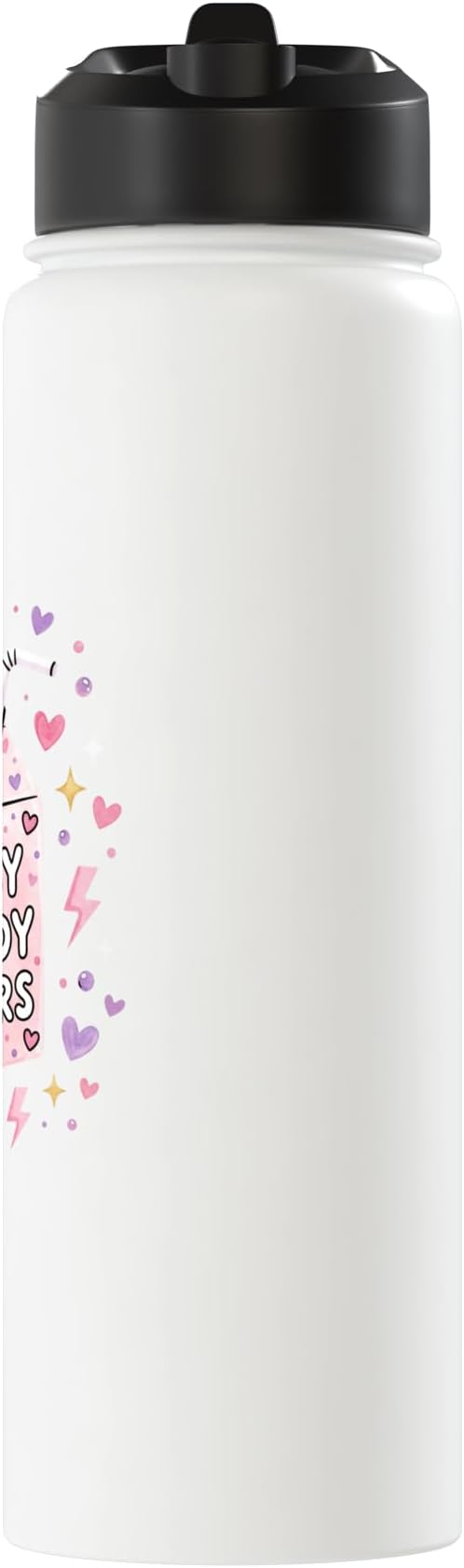 Baby Daddy Tears Retro Pink Milk Carton Hearts Aesthetic Stainless Steel Insulated Water Bottle