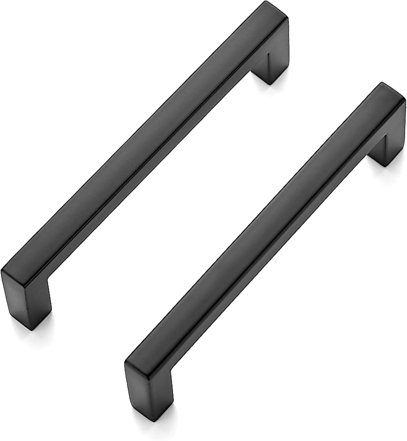Ravinte 40 Pack Square Bar Drawer Handles - Black Matte Cabinet Pulls (3-3/4 Inch Ctr-Ctr)