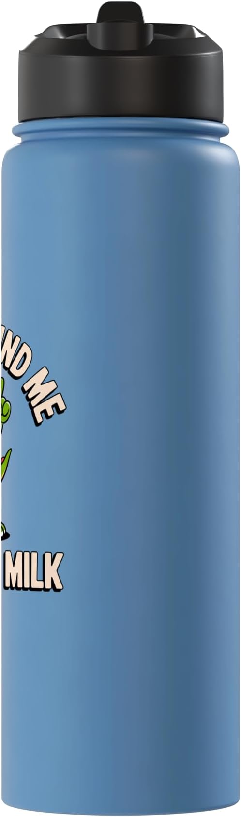 Please Remind Me To Get The Milk Funny Dinosaur Stainless Steel Insulated Water Bottle