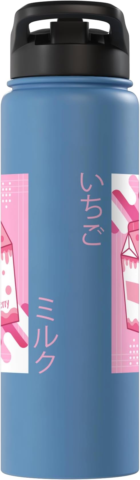 Strawberry Milkshake Tshirt Japanese Otaku Anime Kawaii Stainless Steel Insulated Water Bottle