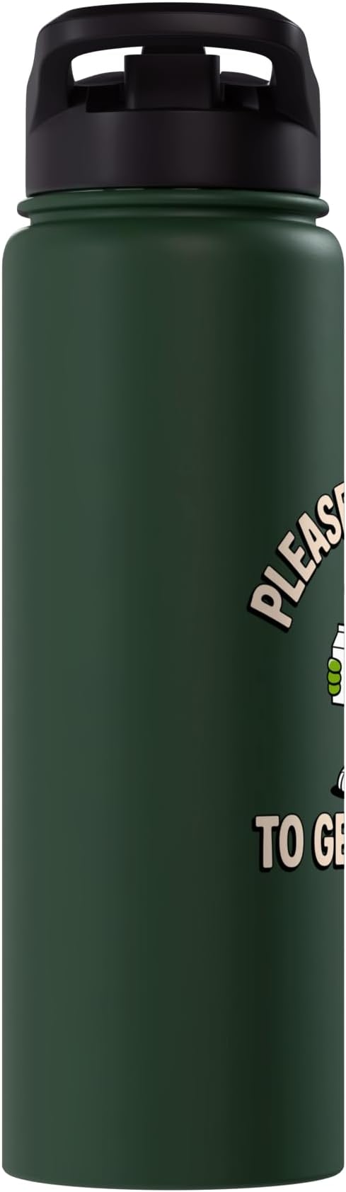 Please Remind Me To Get The Milk Funny Dinosaur Stainless Steel Insulated Water Bottle