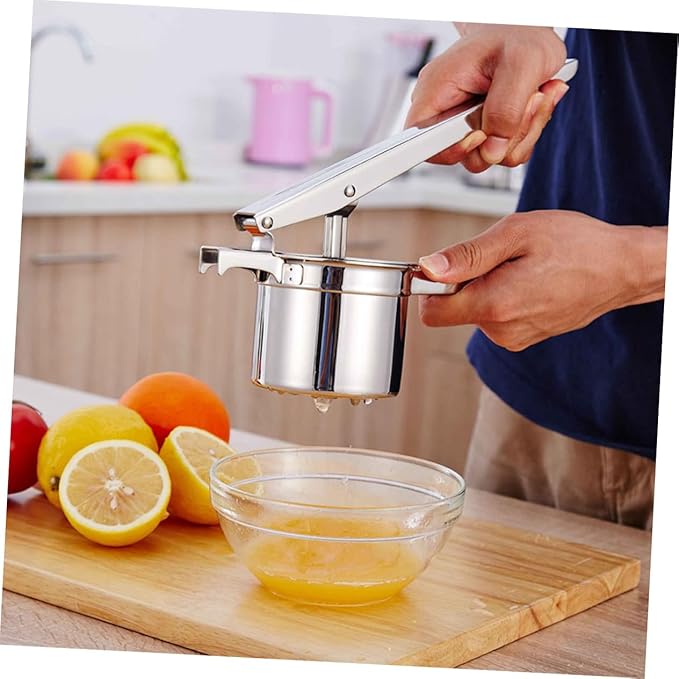 Citrus Squeezer Manual Lemon Juicer Stainless Steel Easy to Use Clean for