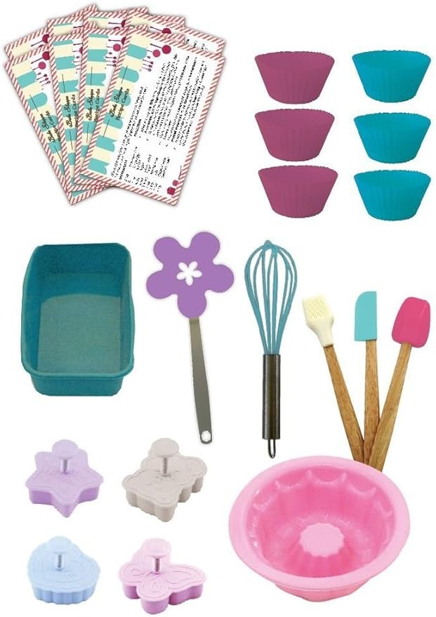 Handstand Kitchen Bake Shoppe 25-piece Deluxe Real Baking Set with Recipes for Kids