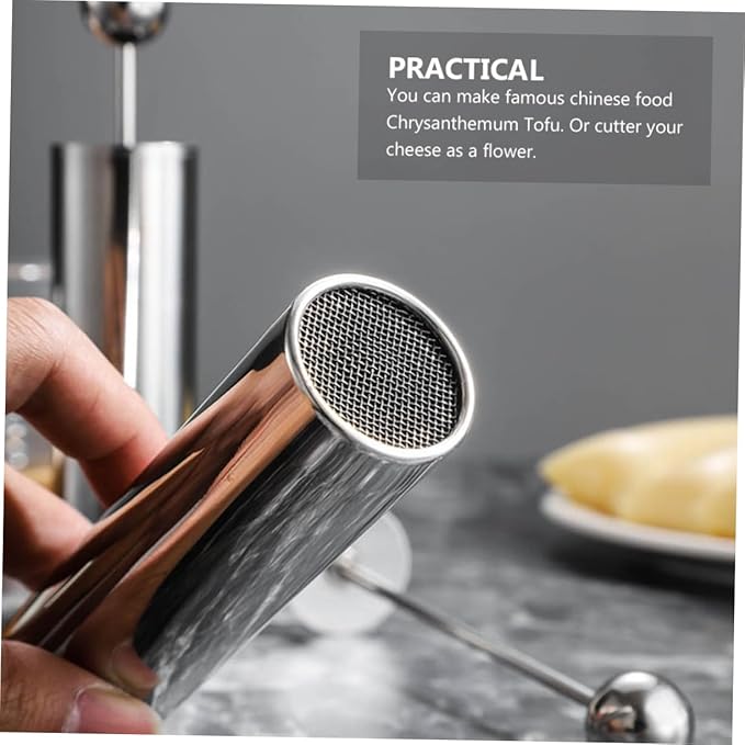 2 pcs Stainless Steel Tofu Cutter Press Mold Manual Shredder for Easy Tofu Cheese Shaping for Chrysanthemum Homemade Dishes Practical Kitchen Tool
