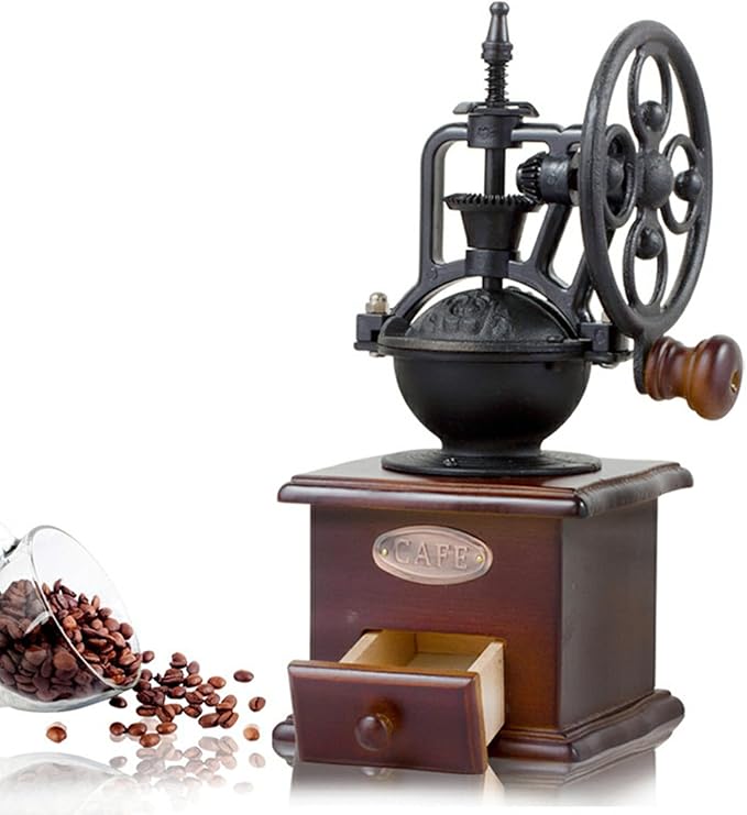 Manual Vintage Style Hand Coffee Grinder, manual coffee grinder with handle,Roller Mill