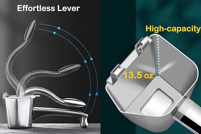 Real Stainless Steel Lemon Squeezer Citrus Juicer Hand Press Heavy Duty Manual Squeeze Juice Extractor Maker Orange Lime Grapefruit Presser