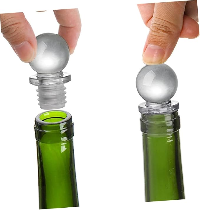 24pcs Glass Ball Wine Stoppers with Silicone Seal Reusable Bottle Caps for Wine Aromatherapy Perfume and Cosmetic Bottles Convenient and Versatile Savers