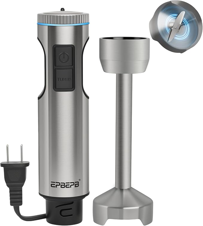 Handheld immersion Blender 11-Speed, 1000W Immersion Blender with Anti-Splash Design, Stainless Steel Blade for Blending Soup, Smoothies, Mayonnaise,Making Food Is More Convenient