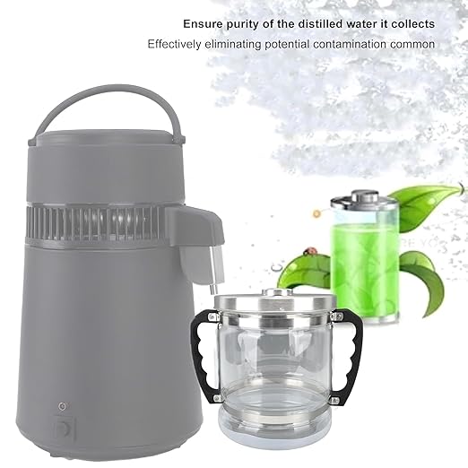 Countertop Distiller Replacement Container Large Capacity Distilled Water Collector Glass Filter Pitcher Replacement Glass Bottle for Distillers