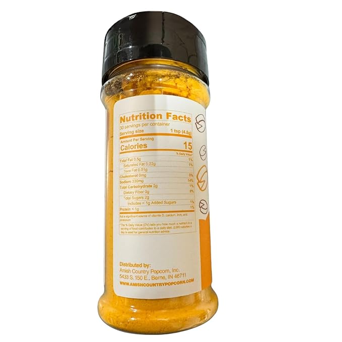 Amish Country Popcorn | Cheddar Cheese Popcorn Seasoning - 4.7 Ounces | Old Fashioned, Non-GMO