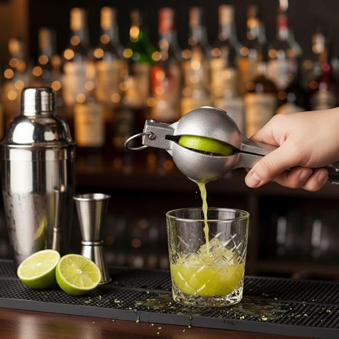 Soro Essentials- Heavy Duty Aluminum Manual Hand Lemon and Lime Juice Squeezer Set of 2- Lemon Squeezer Juicer Citrus Handheld Lemon Lime Juicer Extractor Manual Citrus Press Bar Tool