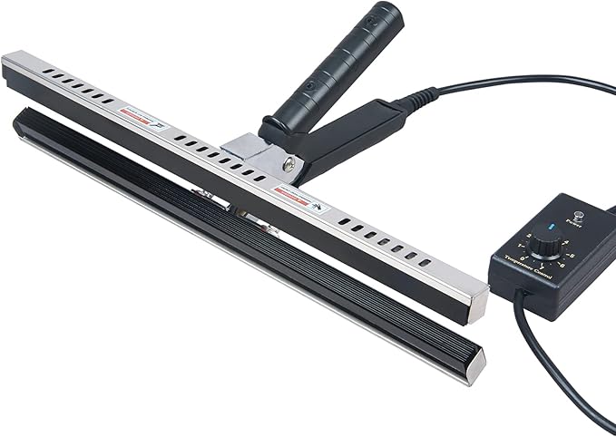 Heat Crimp Sealer FDR-400, 16 inch Mylar Bag Sealer Can Seal 15mm sealing width For Kraft Paper Bag, BOPP Bag