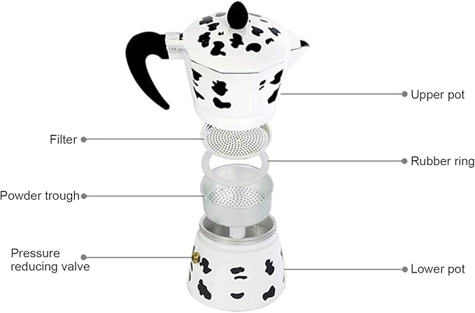 Moka Pot, Aluminium Stovetop Espresso Maker Italian Coffee Maker Coffee Pot Stovetop Espresso Maker Camping Espresso Maker Manual