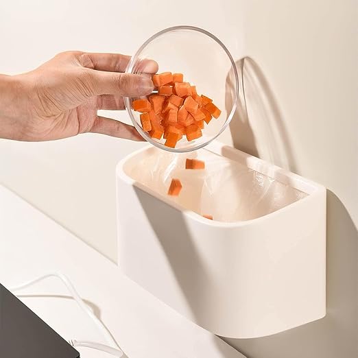 Hanging Trash Can, Kitchen Garbage Bin Waste Bins, Hanging Mini Trash Can for Kitchen Cabinet Door Small Trash Can Under Sink Wall Mounted Trash Can Mini Trash Can for Cabinet (Size : A)