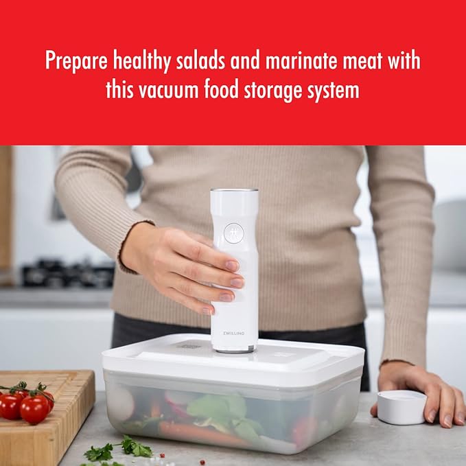 ZWILLING Fresh & Save Plastic Fridge Box, Airtight Food Storage Container, Meal Prep Container, BPA-Free, Grey