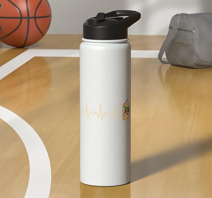 Heartbeat Banana Milk Carton Stainless Steel Insulated Water Bottle
