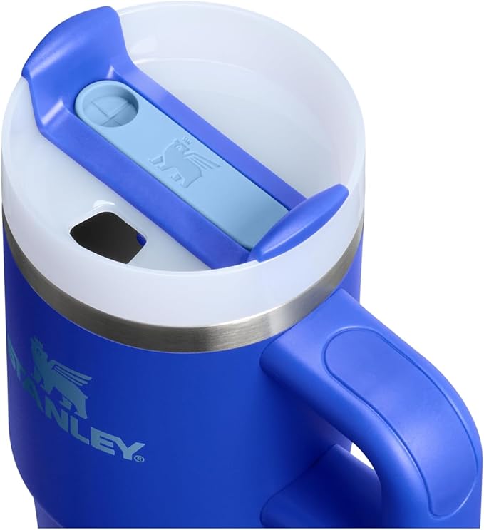 STANLEY Quencher H2.0 Tumbler with Handle and Straw 14 oz | Flowstate 3-Position Lid | Cup Holder Compatible for Travel | Insulated Stainless Steel Cup | BPA-Free | Cobalt
