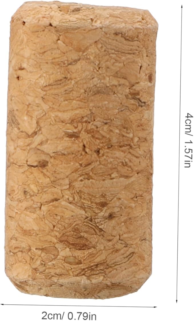 COLLBATH 250pcs Cork Stoppers for Wine Bottles Soft Cork Plugs for Airtight Seal for Home Restaurants Bars Cafes Decoration