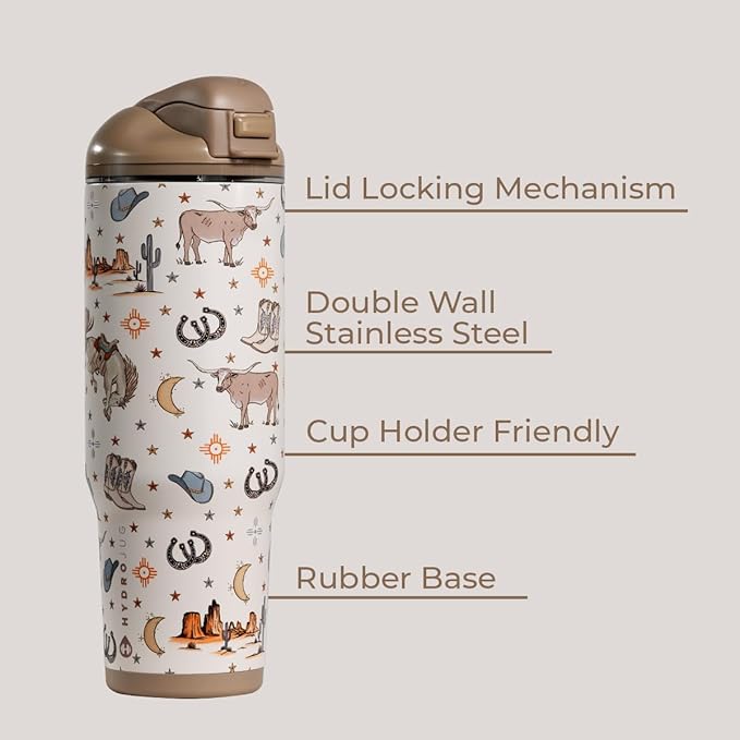HydroJug Ease2o Water Bottle with Straw & Chug Lid, Stainless Steel, Vented Cap to Help Reduce Pressure, Water-Level Window, Cup Holder Friendly, Non-Slip Base – 32oz, Mesa