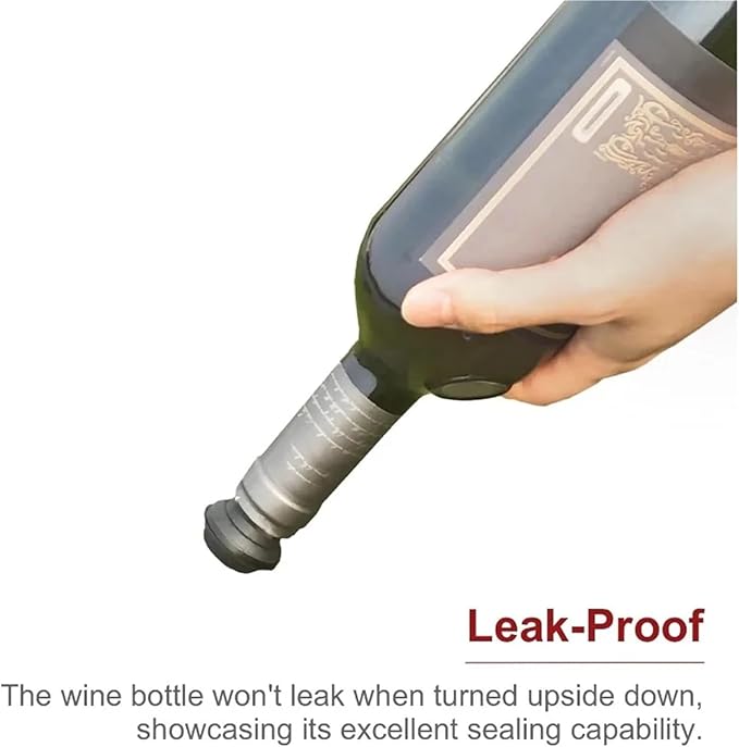 Wine Stoppers 30pcs Black Wine Stoppers - Vacuum Reusable Leak-Proof for Most Pumps
