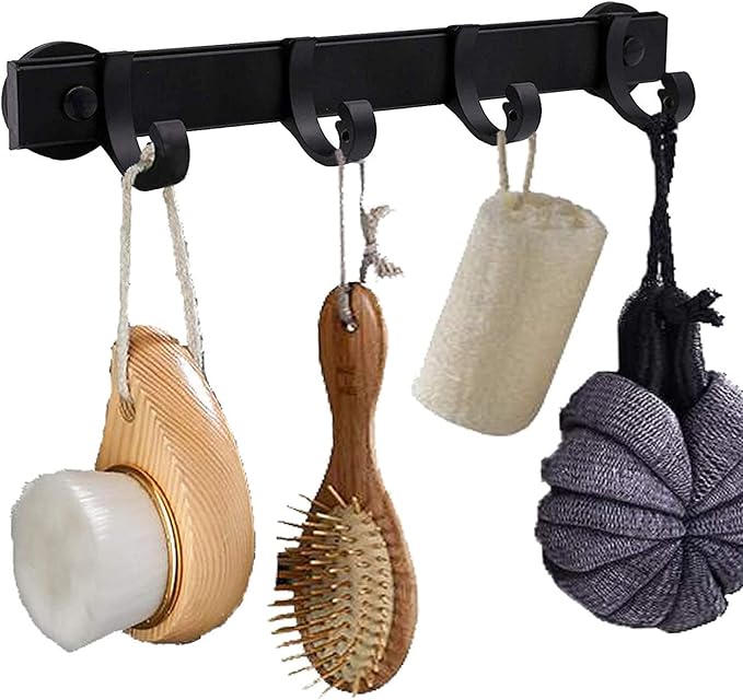 Magnetic BBQ Tool Rack, Universal Fridge Organizer Grill Cutlery Holder Towel Hanger - 4 Adjustable Rail Hooks Storage for Hanging Kitchen Utensils Tongs,Oven mitt,whisks,Hand Towel, etc.