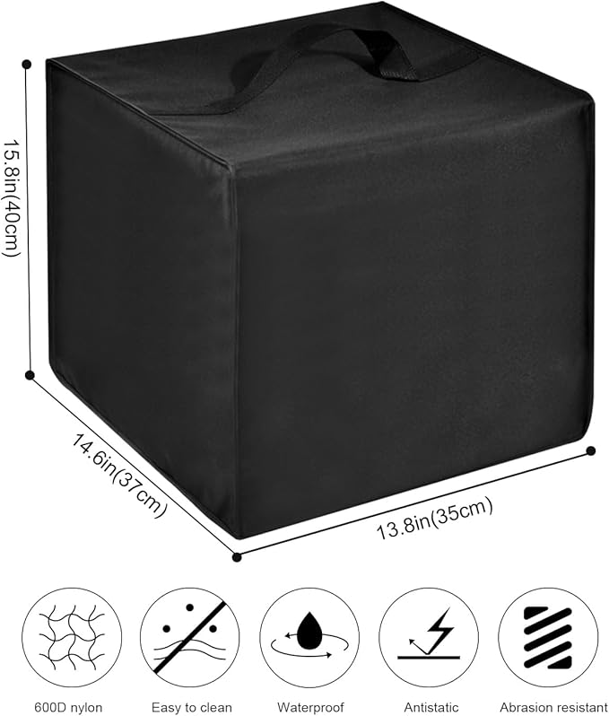 Espresso Machine Dust Cover for Ninja Luxe Café Pro Series ES701/ES601CY/ES601GM Drip Coffee Maker, Luxe Café Machine Lid,Heavy Duty Waterproof Antistatic Nylon Covers Case (Black)