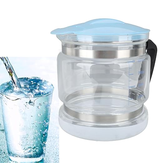 4L Glass Distiller Water Container, Pure Water Collection Bottle Replacement for Countertop Distillers, Easy Clean Wide Mouth Design