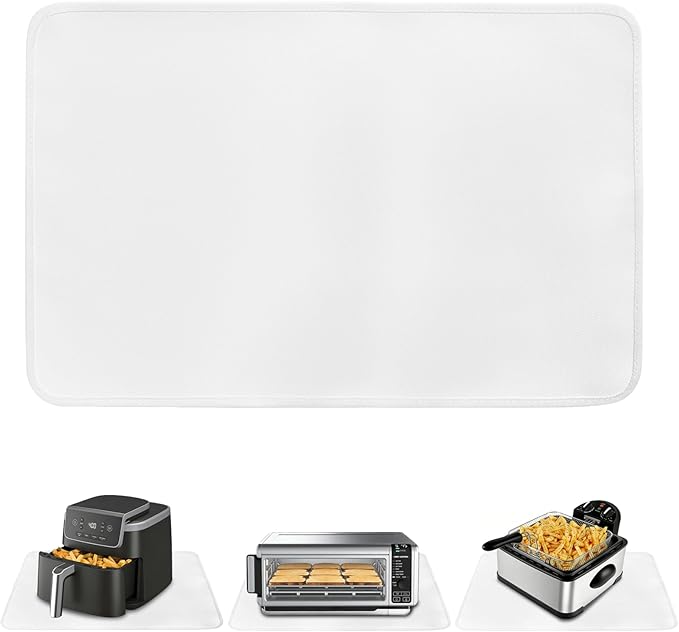 Heat Proof Mat for Air Fryer, Oven, Coffee Maker, 16x24in Heat Resistant Pad for Kitchen Countertop, Protective Mat for Quartz Counter, Appliance Mat Accessories