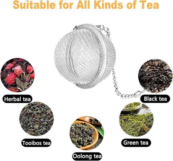 NSTaygate 2pcs Tea Steeper for Loose Tea,Tea Infuser Tea Balls for Loose Tea with Charm Handmade Cute Butterfly BFF Pendant Loose Leaf Tea Steeper Tea Strainer for Girls Women Best Friend Gift