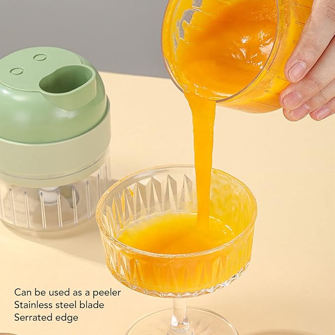 Electric Garlic Chopper, 200ml Mini Portable Veggie Chopper Onion
