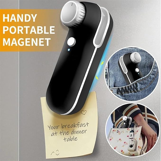 Mini Seale Portable 2-In-1 USB Rechargeable Mini Plastic Bag Heat Sealer In Black And White(2 Pack White)