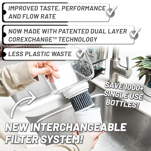 Epic Water Filters Pure Filter Pitchers for Drinking Water, 10 Cup 150 Gallon Filter, Tritan BPA Free, Reduces Fluoride, Chlorine, Lead, Forever Chemicals (Navy Blue XP)
