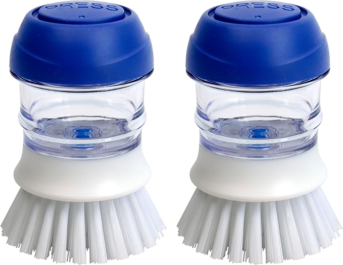 CELOX 24 Pack Dish Sponge for Kitchen, 2 Pack Dish Brush with Soap Dispenser for Kitchen Cleaning