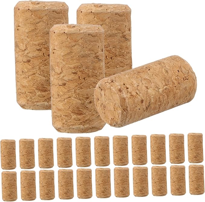 COLLBATH 250pcs Cork Stoppers for Wine Bottles Soft Cork Plugs for Airtight Seal for Home Restaurants Bars Cafes Decoration