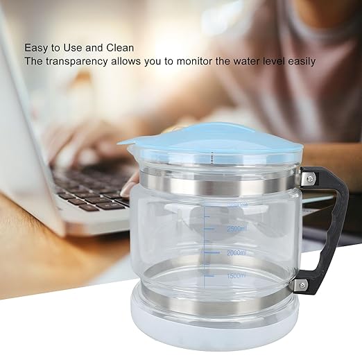 4L Glass Distiller Water Container, Pure Water Collection Bottle Replacement for Countertop Distillers, Easy Clean Wide Mouth Design