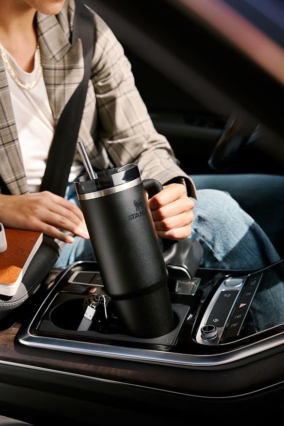 STANLEY Quencher H2.0 Tumbler with Handle and Straw 14 oz | Flowstate 3-Position Lid | Cup Holder Compatible for Travel | Insulated Stainless Steel Cup | BPA-Free | Cobalt