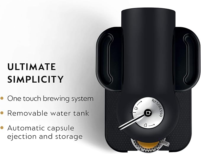 Breville Nespresso Vertuo Coffee and Espresso Machine, Matte Black & Capsules VertuoLine, Espresso Variety Pack, Medium and Dark Roast Espresso Coffee, 50 Count Coffee Pods, Brews 1.35 Ounce