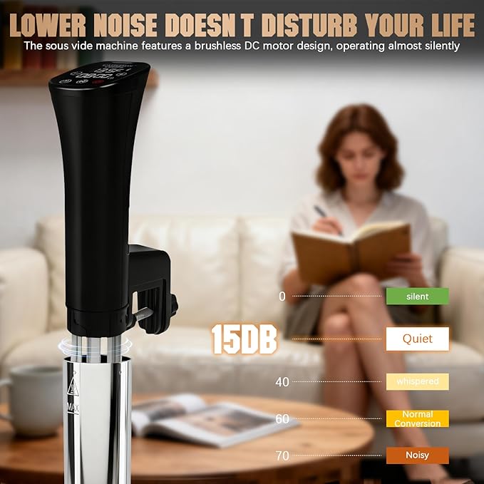 CATTLEMAN Sous Vide Cooker, Wine Chiller, 1000W, Immersion Circulator Sous Vide Machine, Suvee Cooker with Accurate Temperature & Timer, Fast Heating, Cookbook, Easy to Store, Home Kitchen Use
