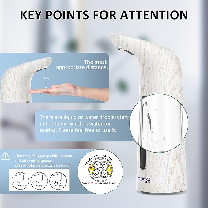 Automatic Soap Dispenser Touchless,400ML Hand & Dish Countertop Electric Liquid Dispenser with Sensor,Modern 4 Gear Adjustable Waterproof Battery Operated Kitchen Auto Soap Pump